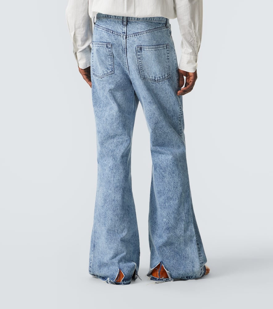 High-rise flared jeans