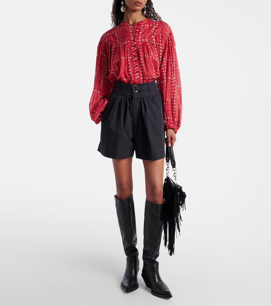 Danica cotton-blend Bermuda shorts