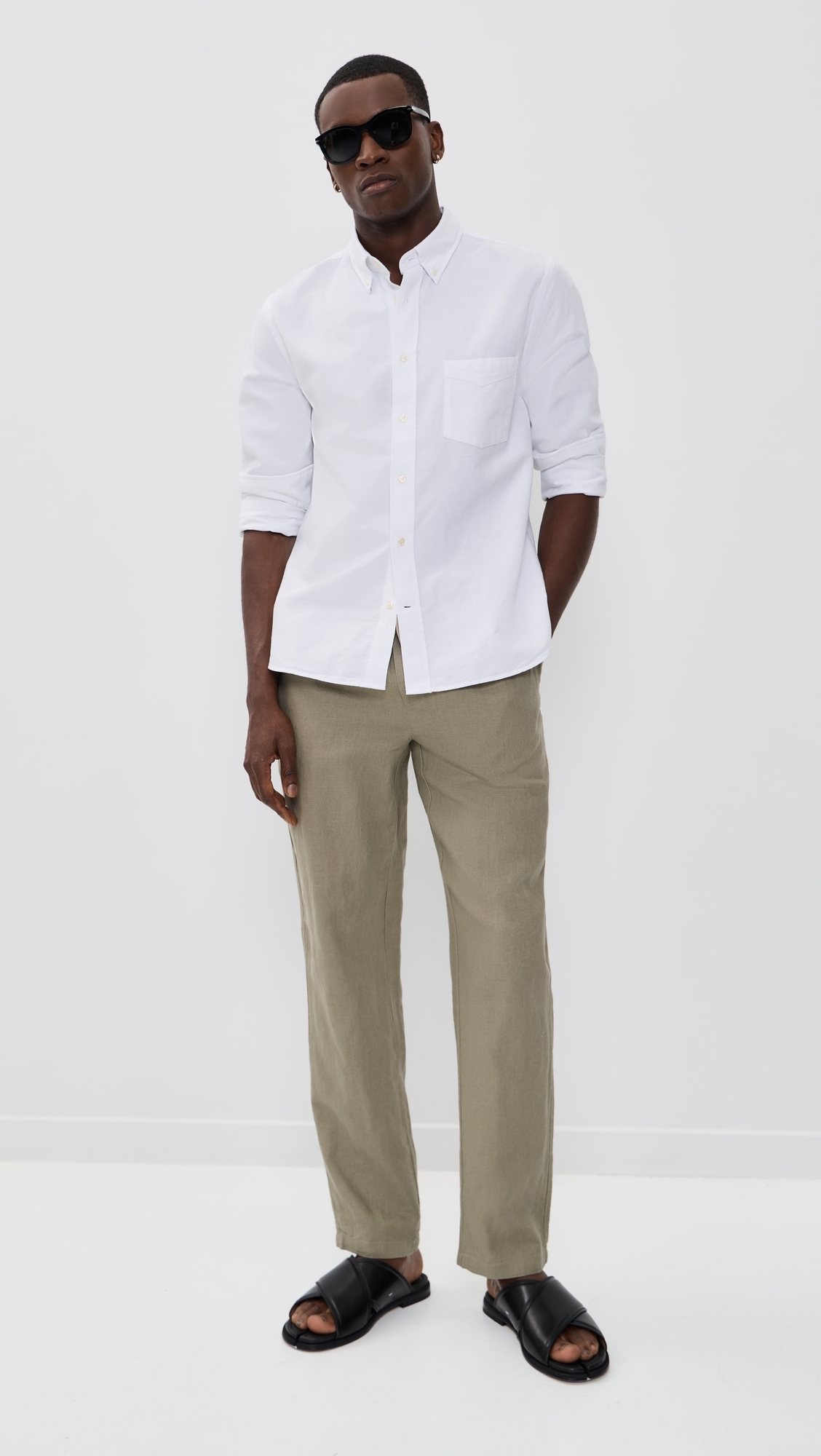 Patrick Linen Pants Laurel Oak Sand