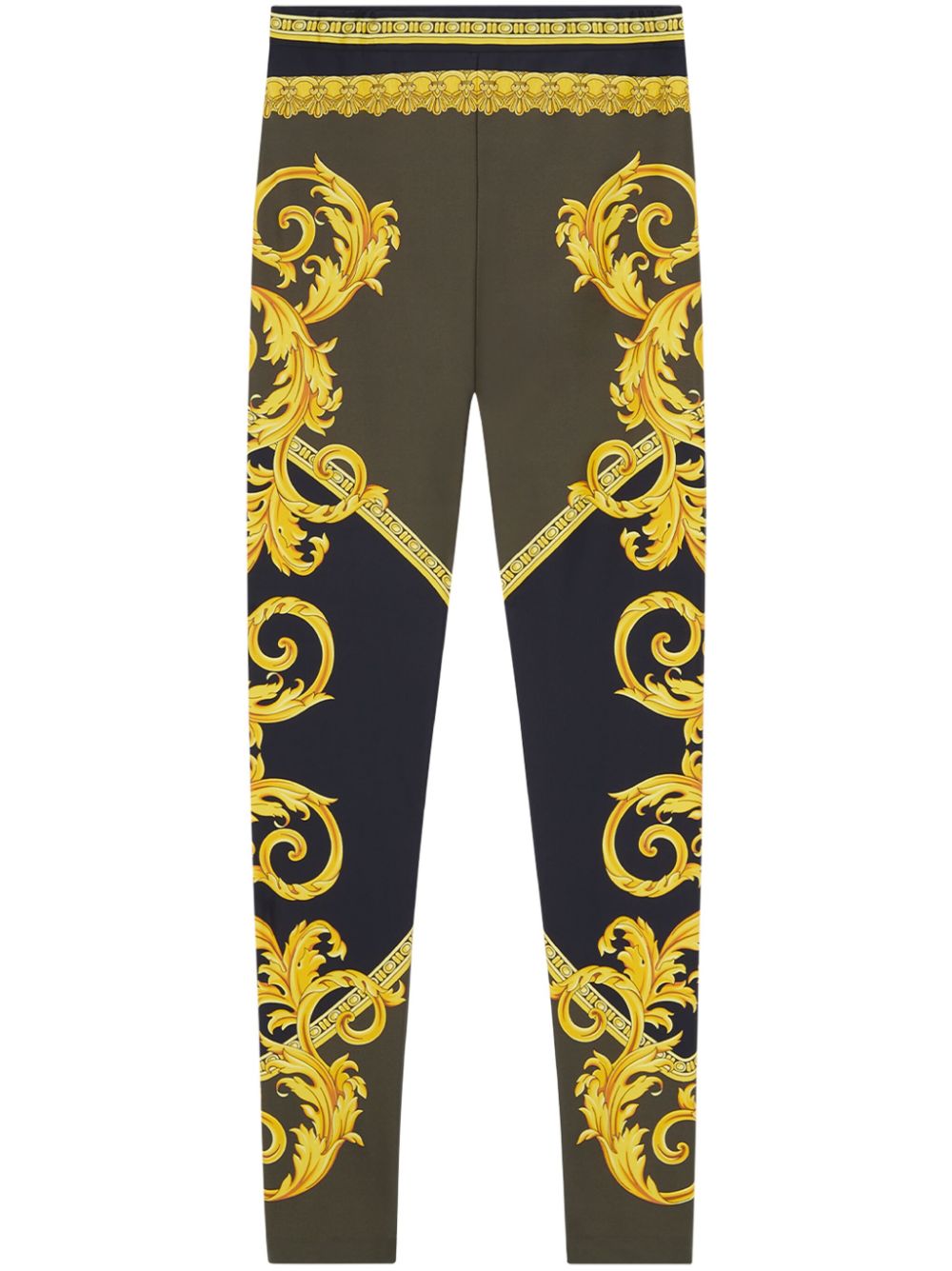 Barocco panelled leggings - Black