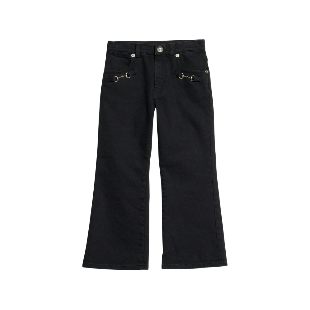 Horsebit-detail Flared Jeans