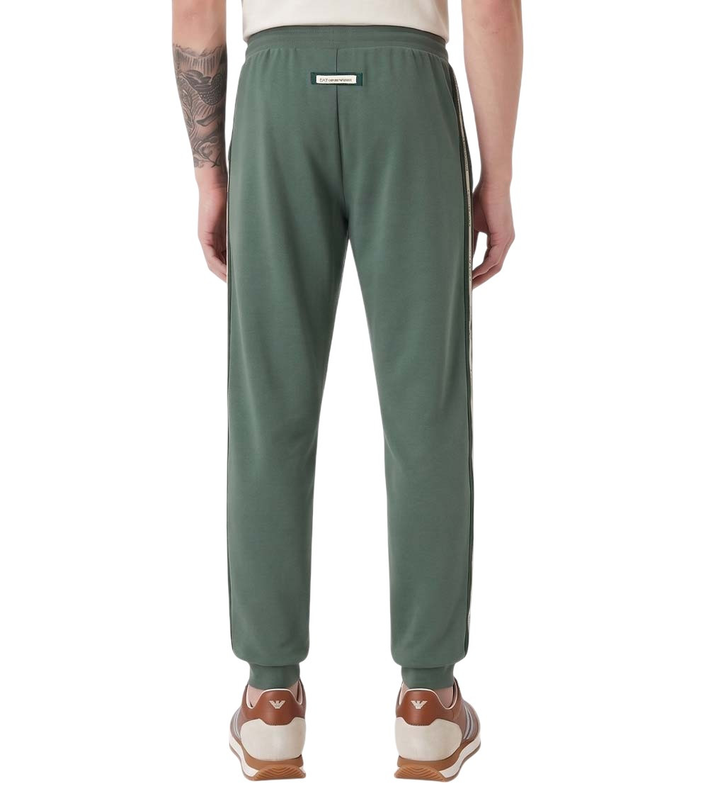 Green Cotton Logo Jogger