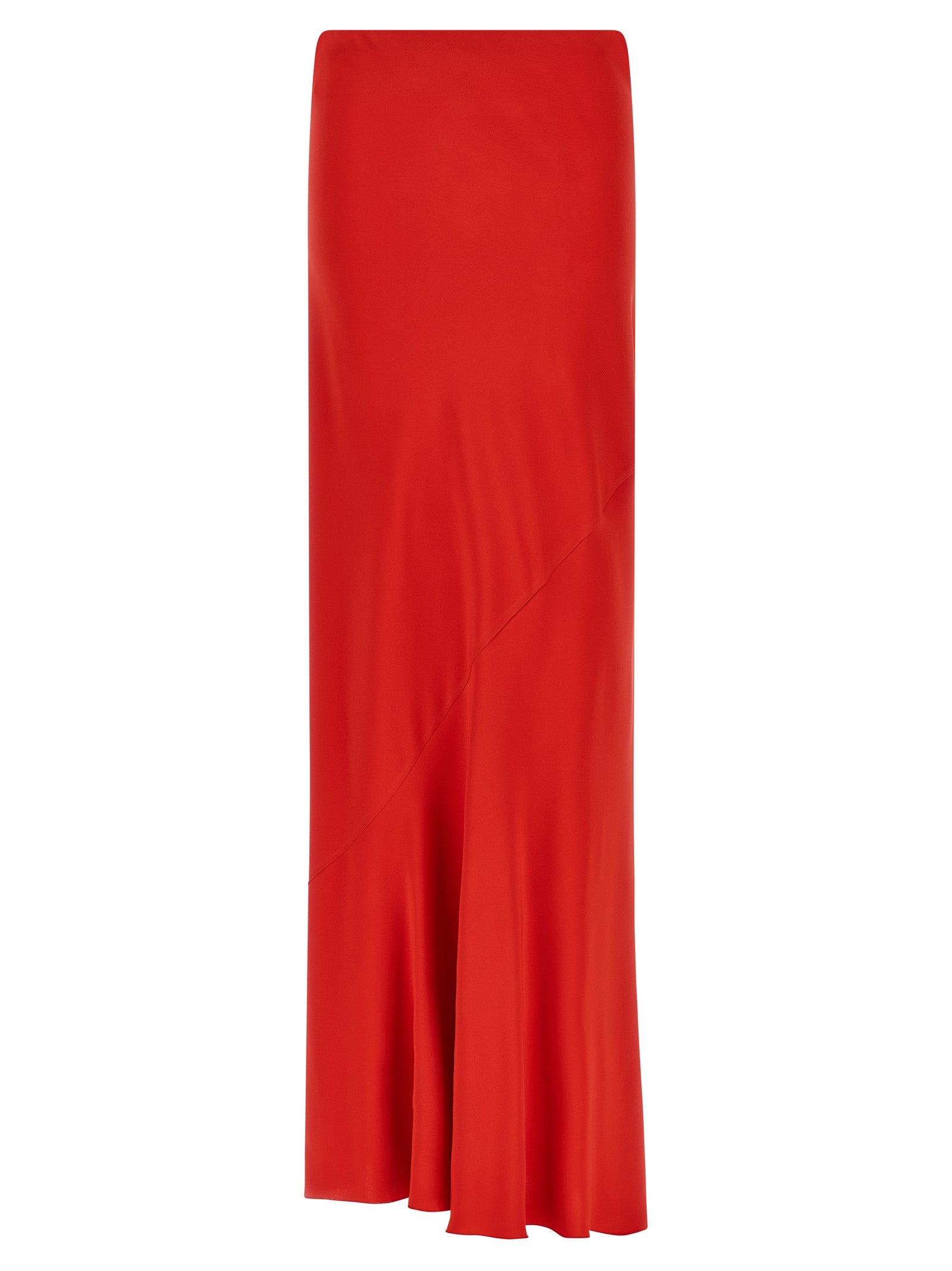 Viscose Mermaid Skirt — Red