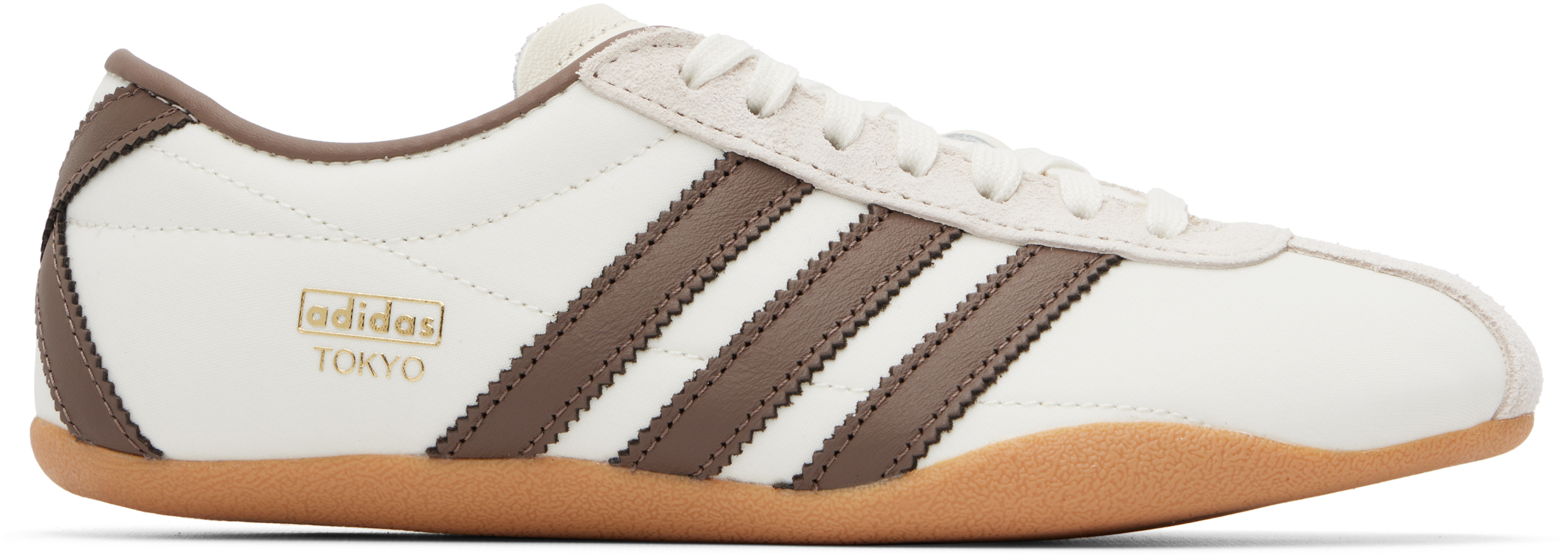 White & Brown Tokyo Sneakers