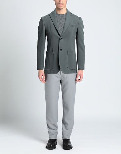Man Blazer Grey Size 42 Cotton, Polyester, Elastane