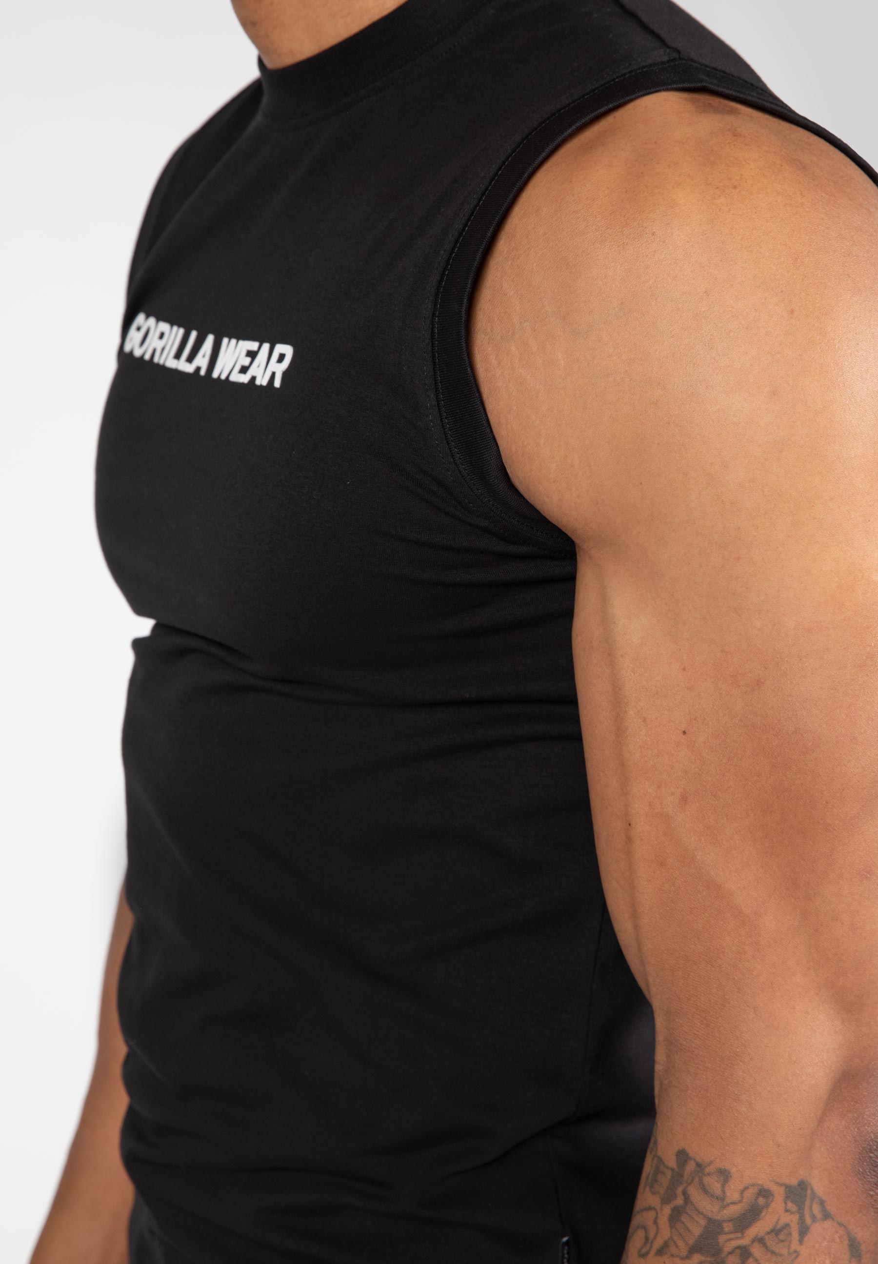 Sorrento Sleeveless T-Shirt - Black