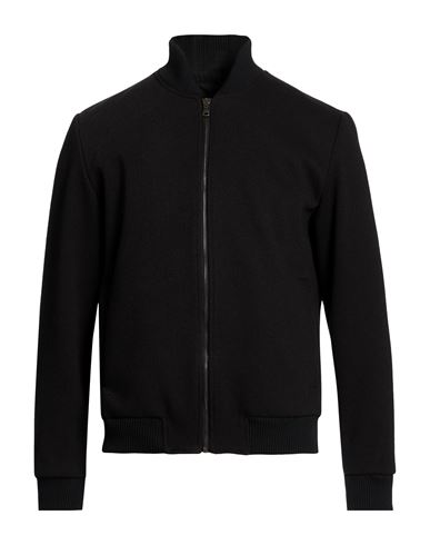 Man Jacket Black Size 40 Polyester, Viscose, Wool