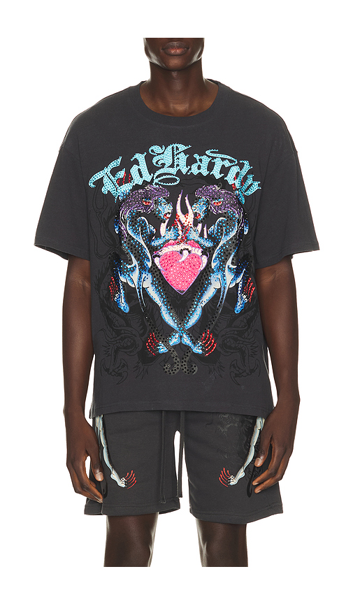 Ed Hardy Panteras Boxy Tee in Grey. S. Also in M, L, XL/1X
