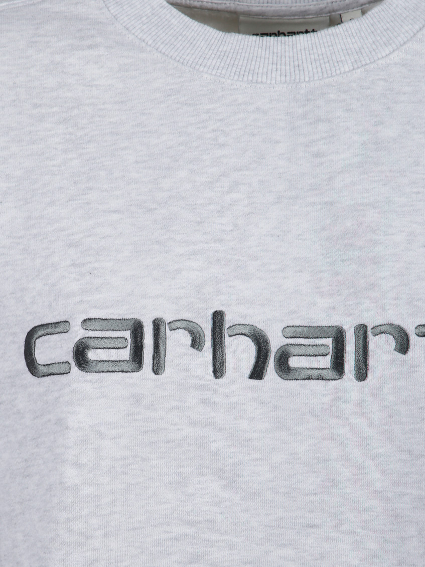 Grey Crew Neck Logo Sweatshirt
