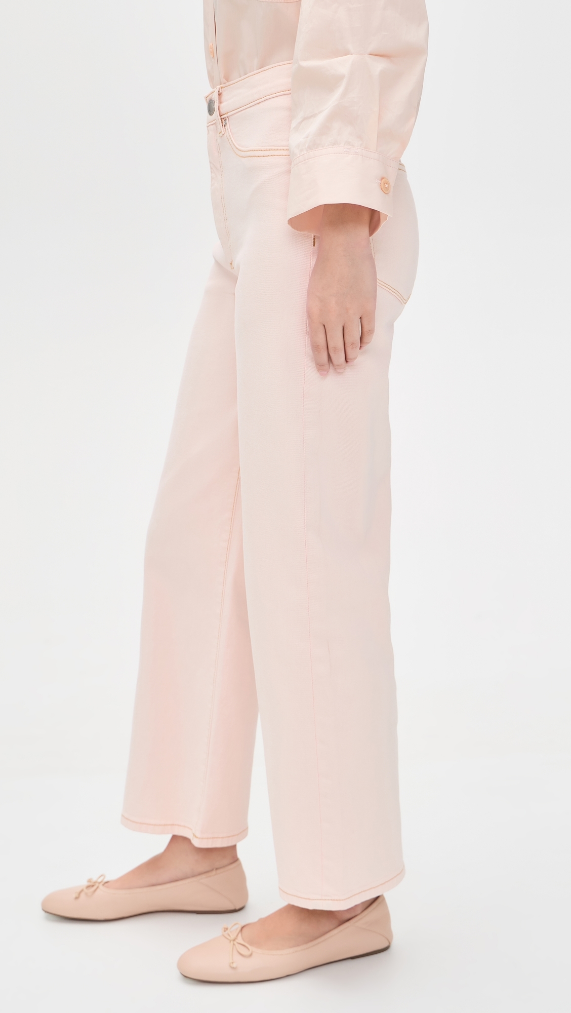 Karmine Refined Wide Leg Jeans Ballet