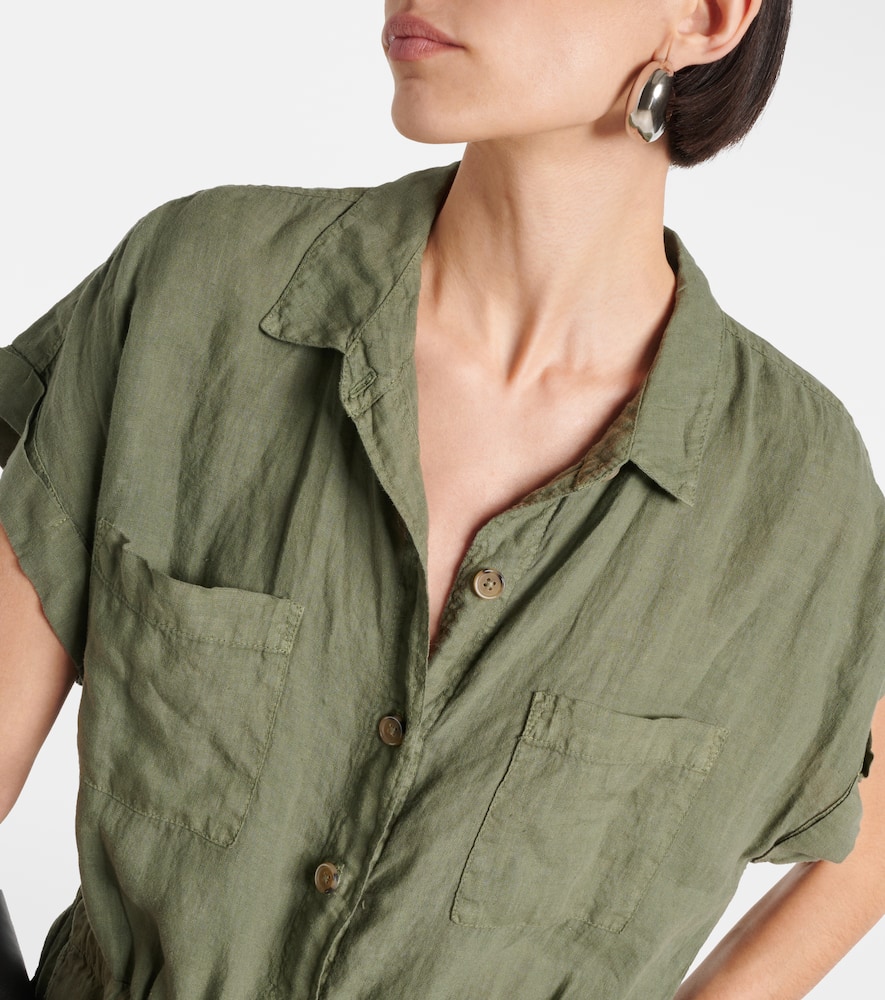 Clare linen romper