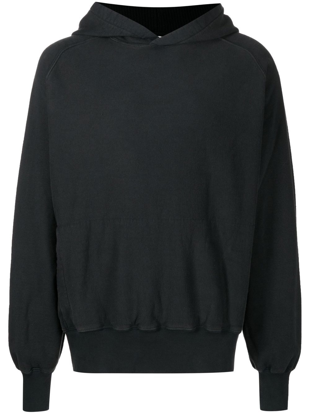 Long sleeves cotton hoodie - Black