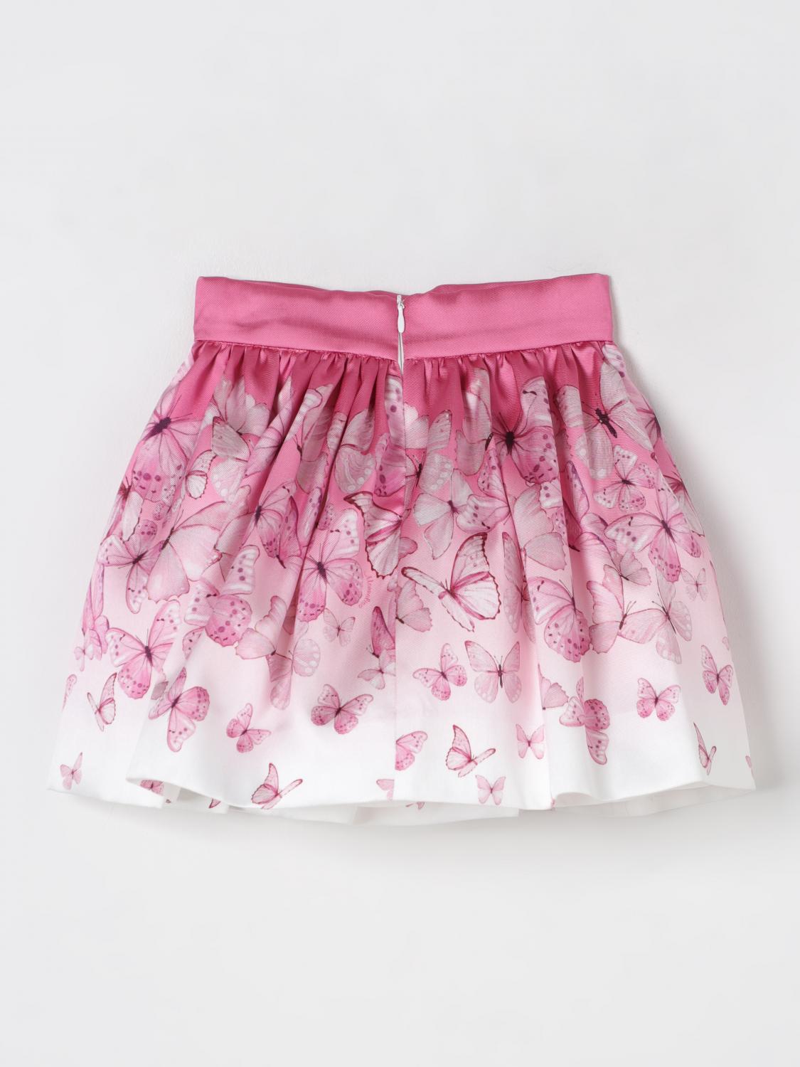 Butterfly-print skirt - Pink