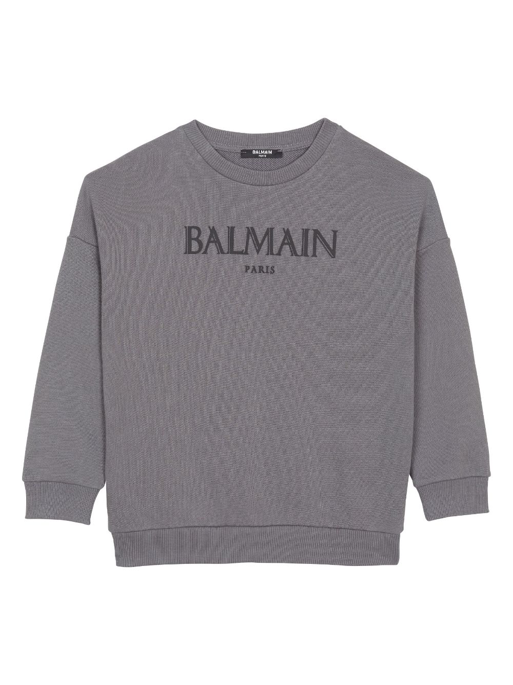 Logo-detail cotton sweatshirt - Grey