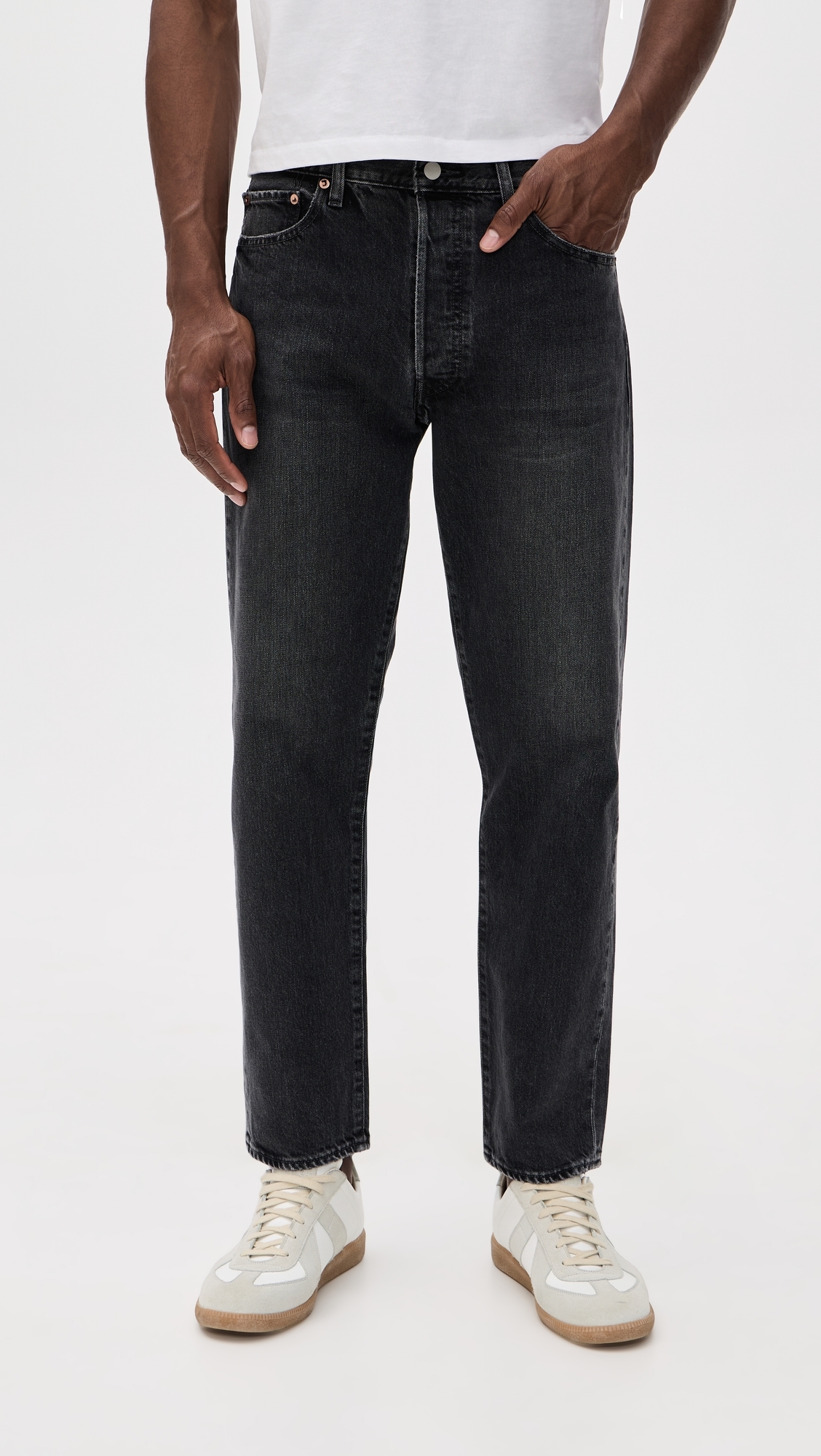 60s Straight Denim Jeans Vintage Black