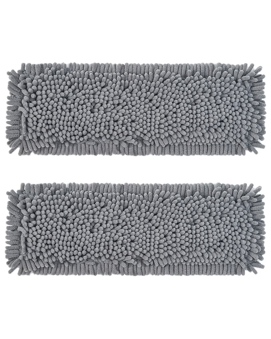 2Pc Chenille Mop Pad Replacement Set