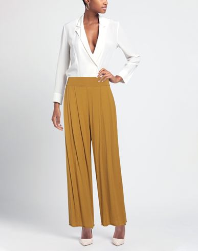 Labo. art Woman Pants Mustard Size 0 Cotton, Elastane