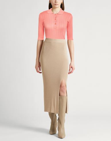 Woman Sweater Salmon pink Size 4 Silk, Cotton