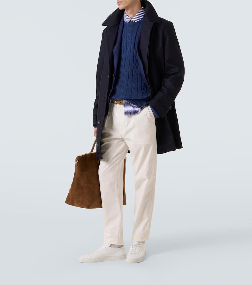 Cotton twill car coat