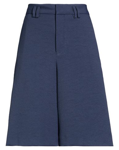 Woman Shorts & Bermuda Shorts Navy Size 28 Polyester, Elastane
