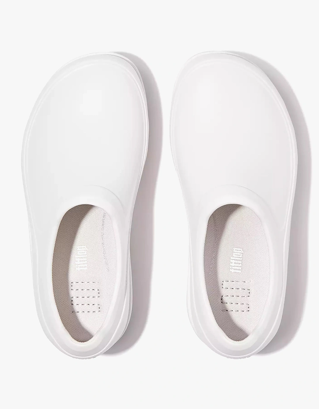 Women's FitFlop Work+ High-Performance Womens Slip Resistant Work Clogs Urban White