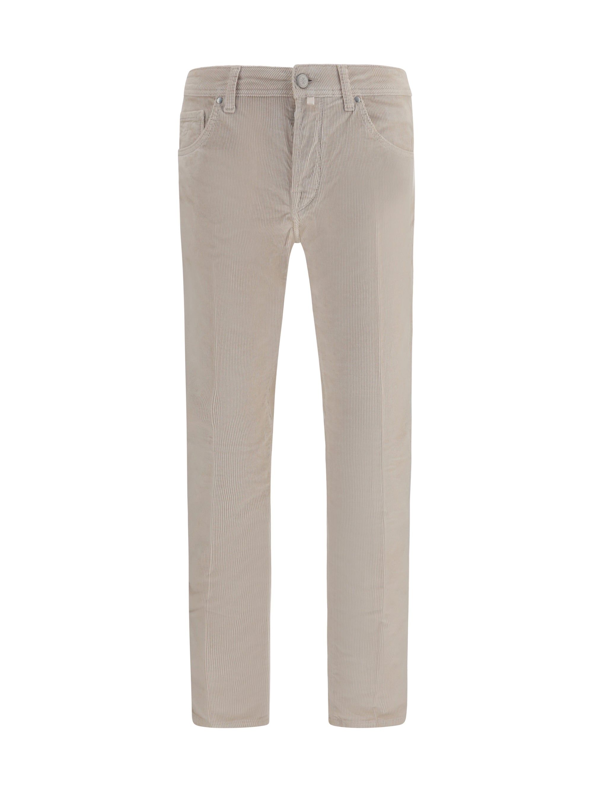 Corduroy Trousers — Beige