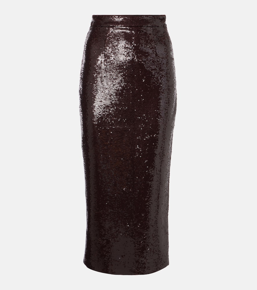 Sequined midi skirt