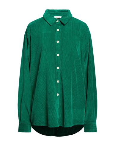 Woman Shirt Emerald green Size XS Cotton