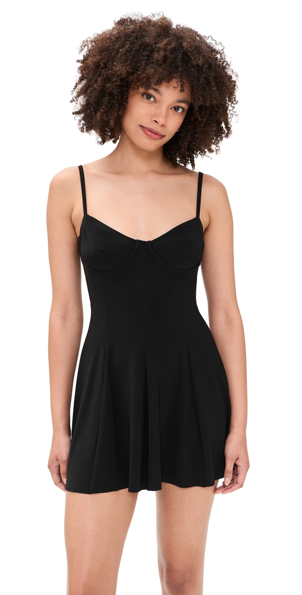 Underwire Pickleball Dress Black
