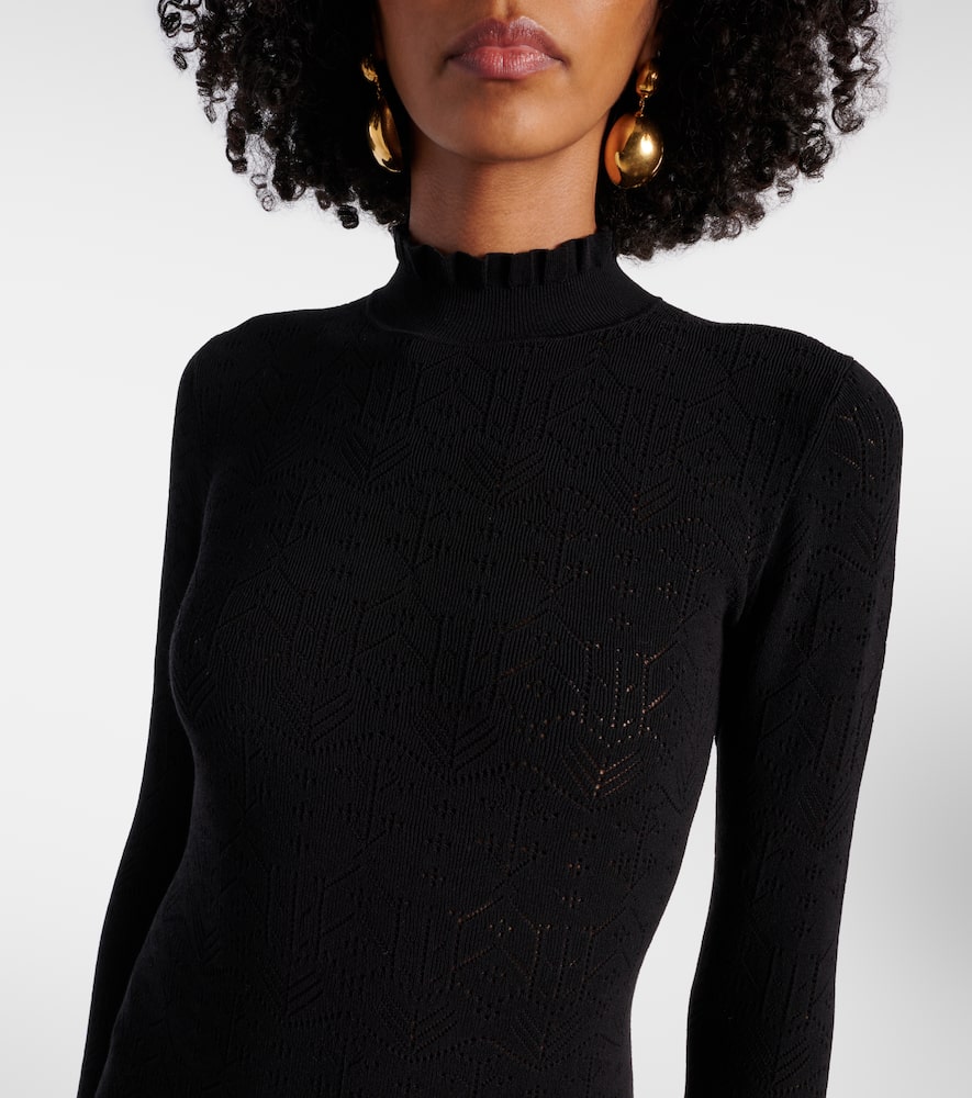 Gisole pointelle turtleneck maxi dress