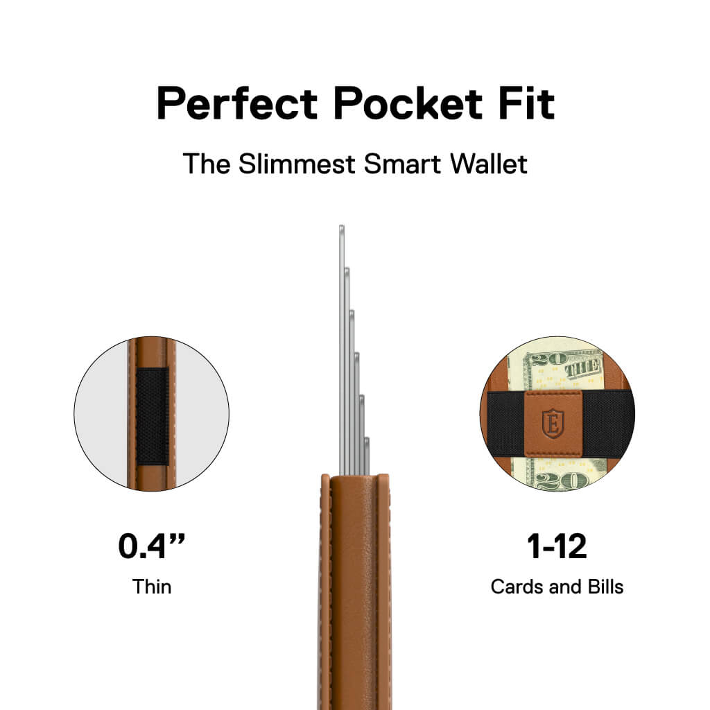 Men's Wallet - Smiley x Ekster Premium Slim Men's Wallet Trackable Wallet Leather Smart Wallet RFID Blocking