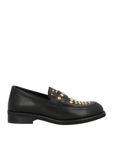 Woman Loafers Black Size 8 Leather