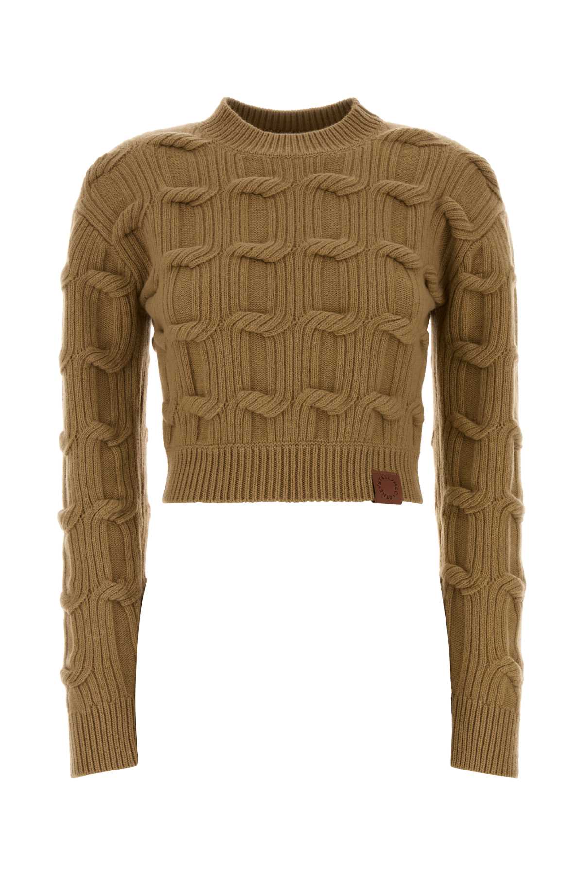 Cropped Sweater — Camel