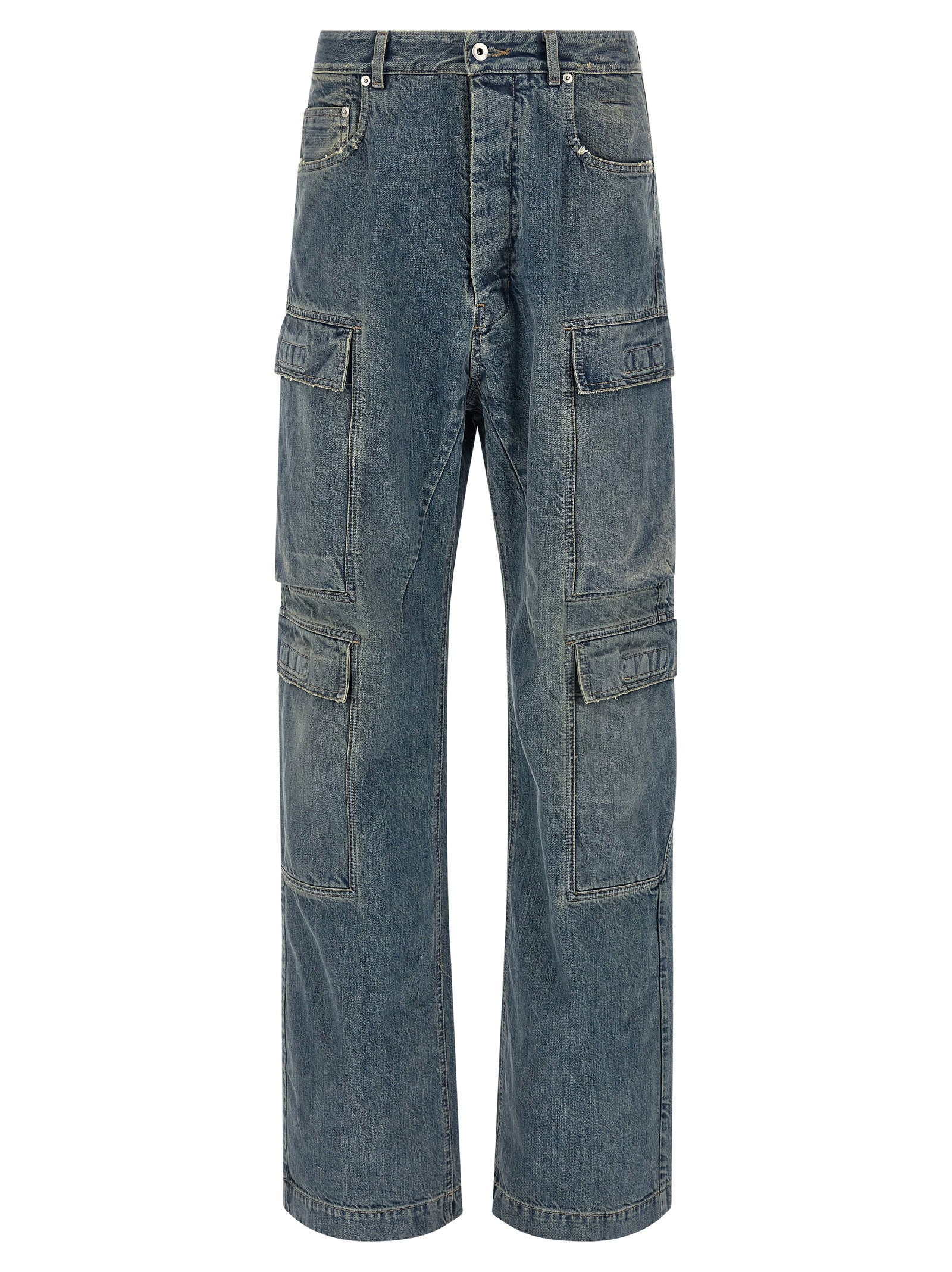Double Cargo Jeans — Blue