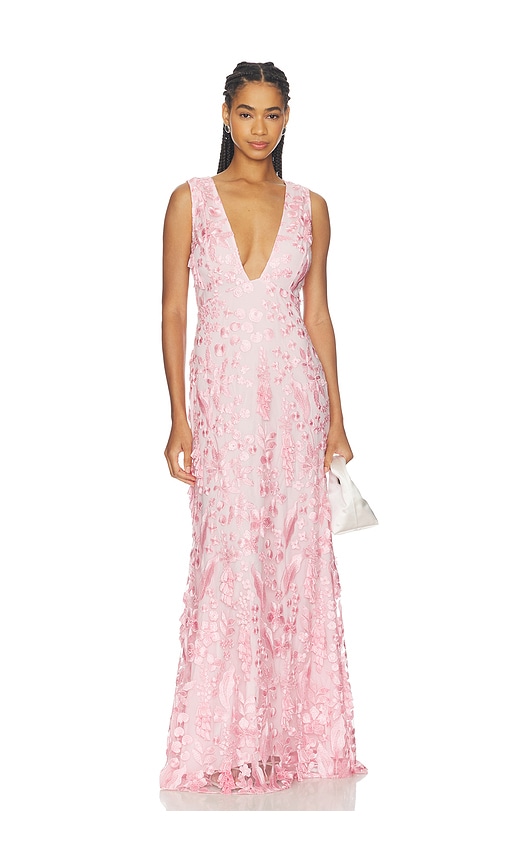 OW Collection CLEA MAXI ドレス - Pink. XS. Also - S