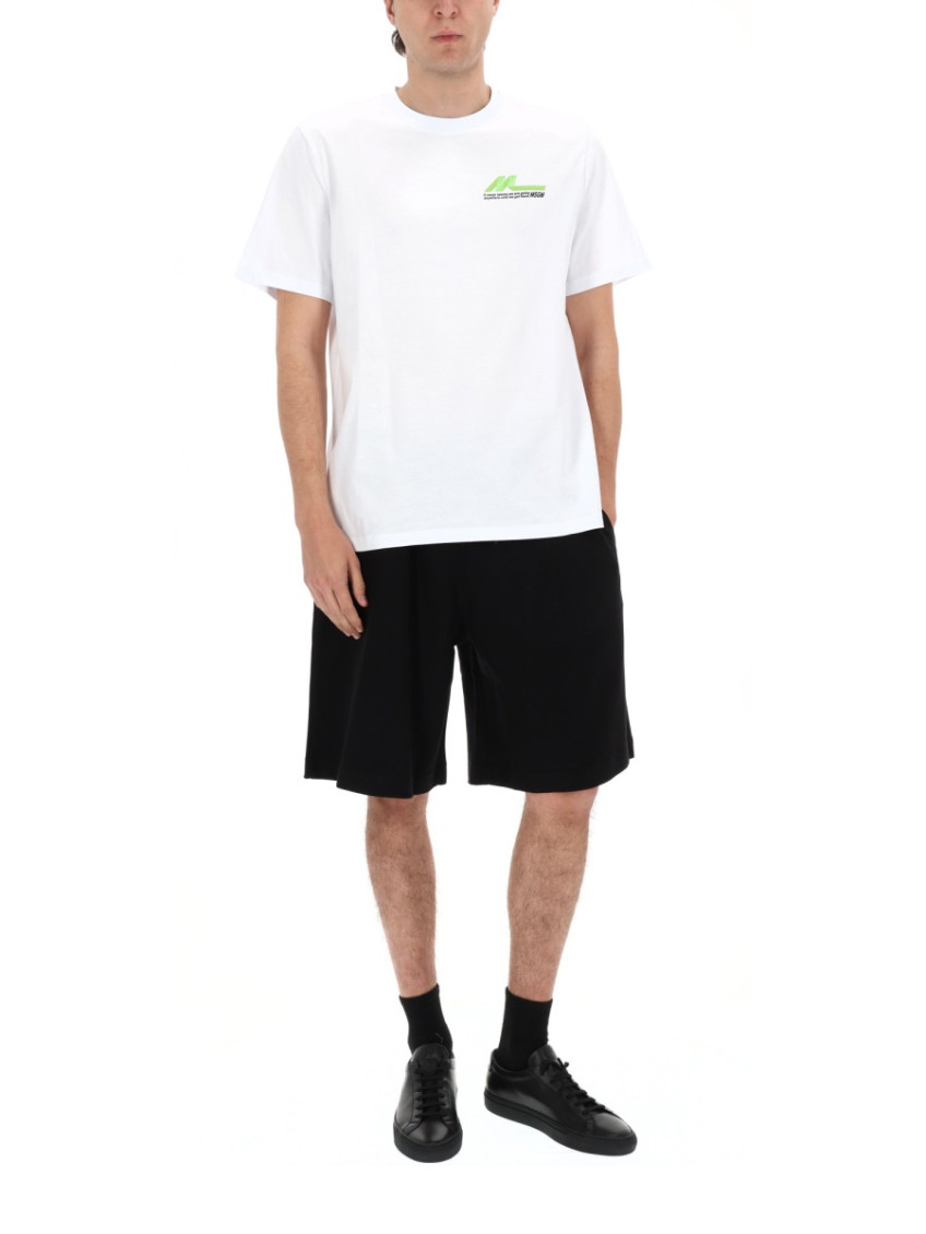 MSGM - logo drawstring shorts and back pocket