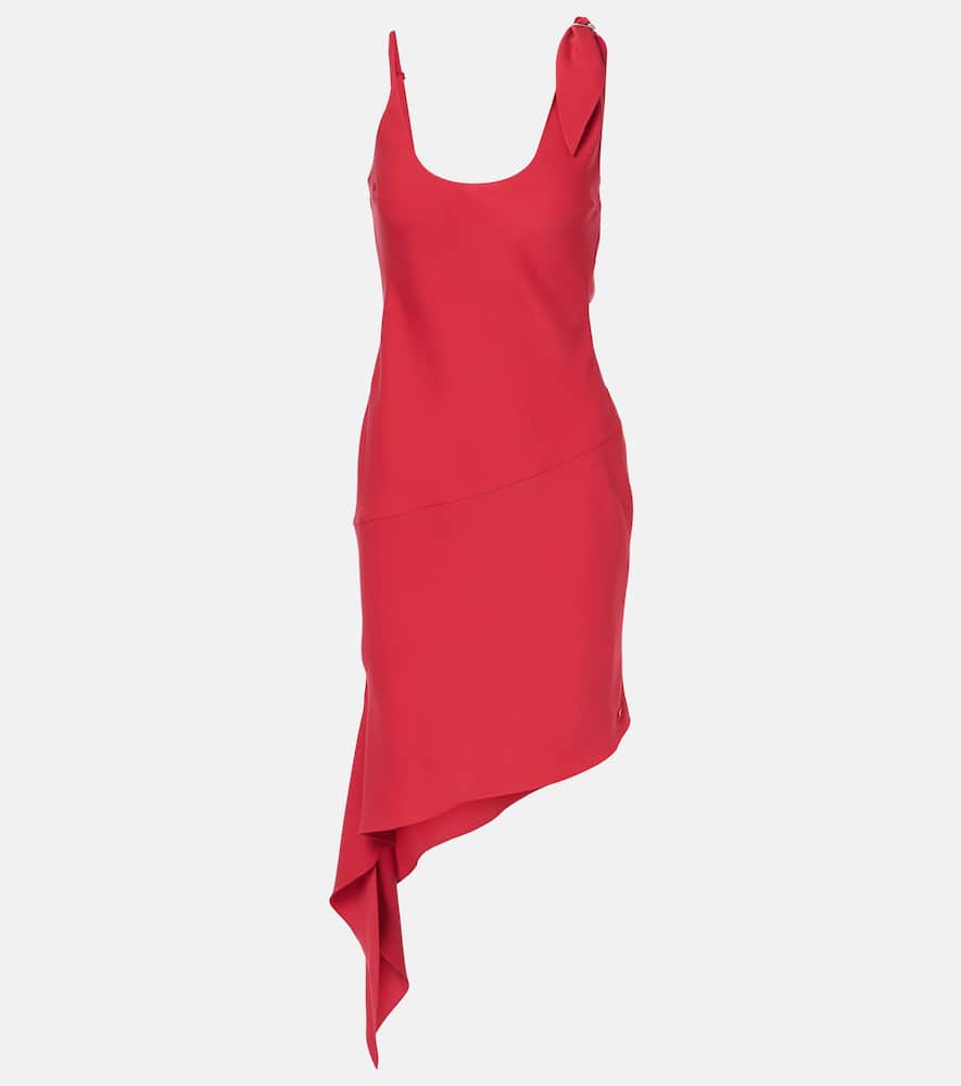 Courrèges Scarf-detail asymmetric minidress
