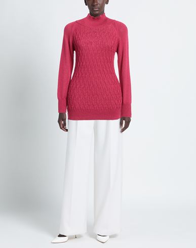 Woman Turtleneck Fuchsia Size M Viscose, Polyester, Polyamide