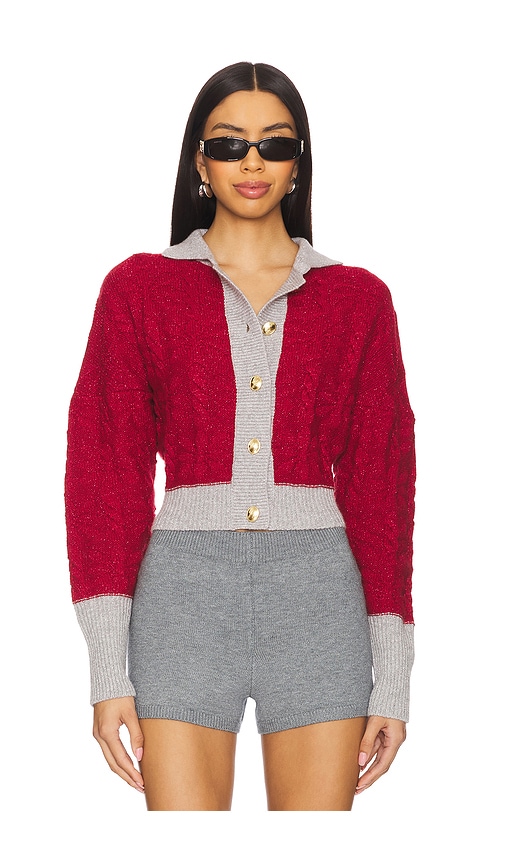 ASTA RESORT CARDIGAN BELLA in Red. Größe XS. Also in
