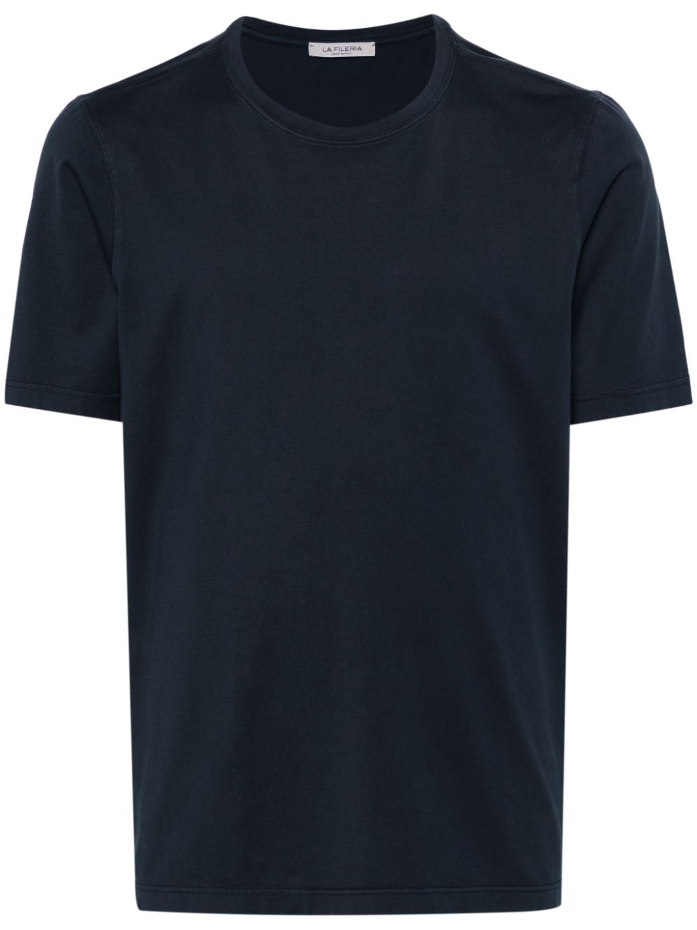 Round-neck cotton T-shirt - Blue