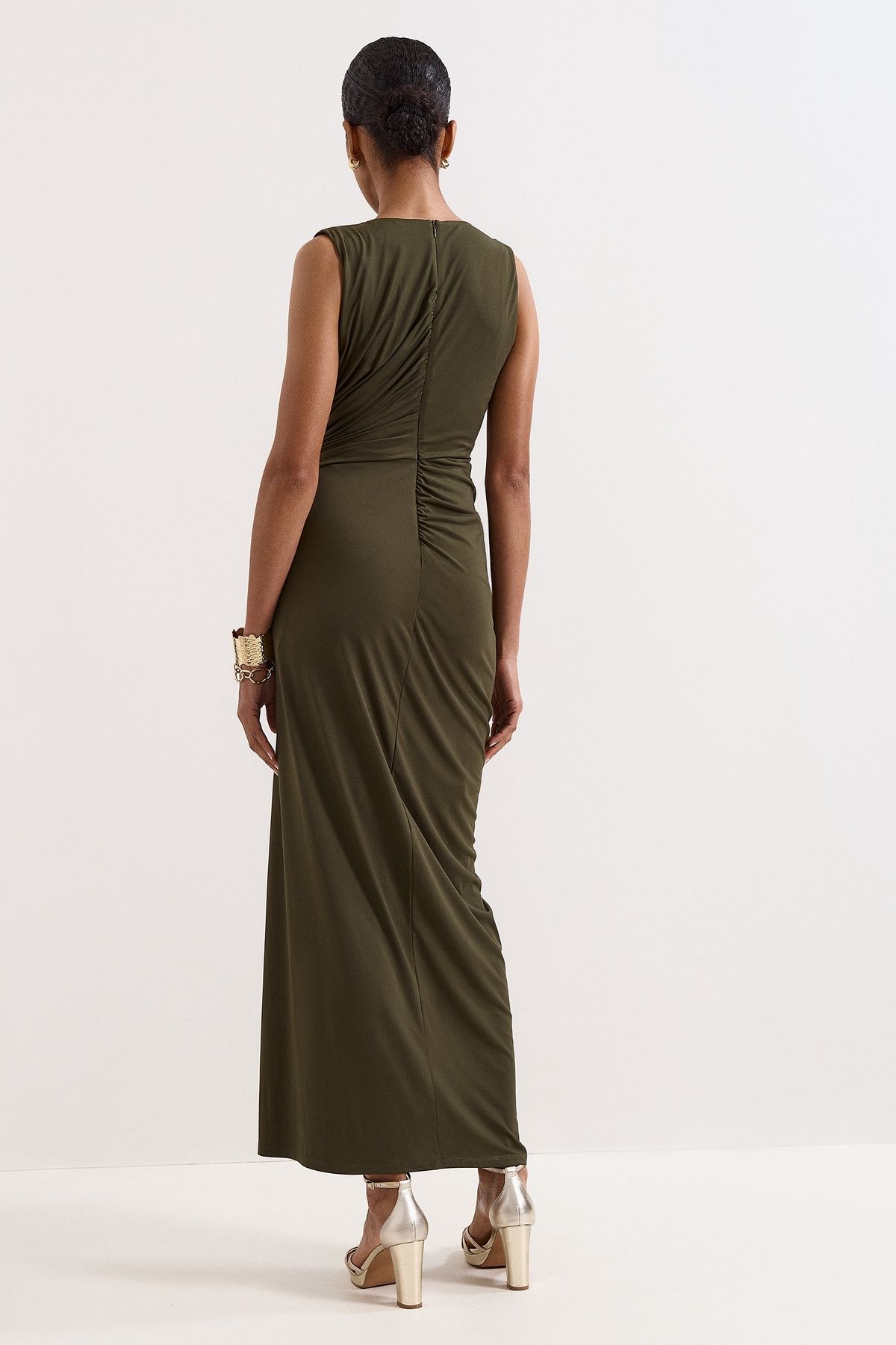 Phase Eight Cassidy Maxi Dress In Dark Olive
