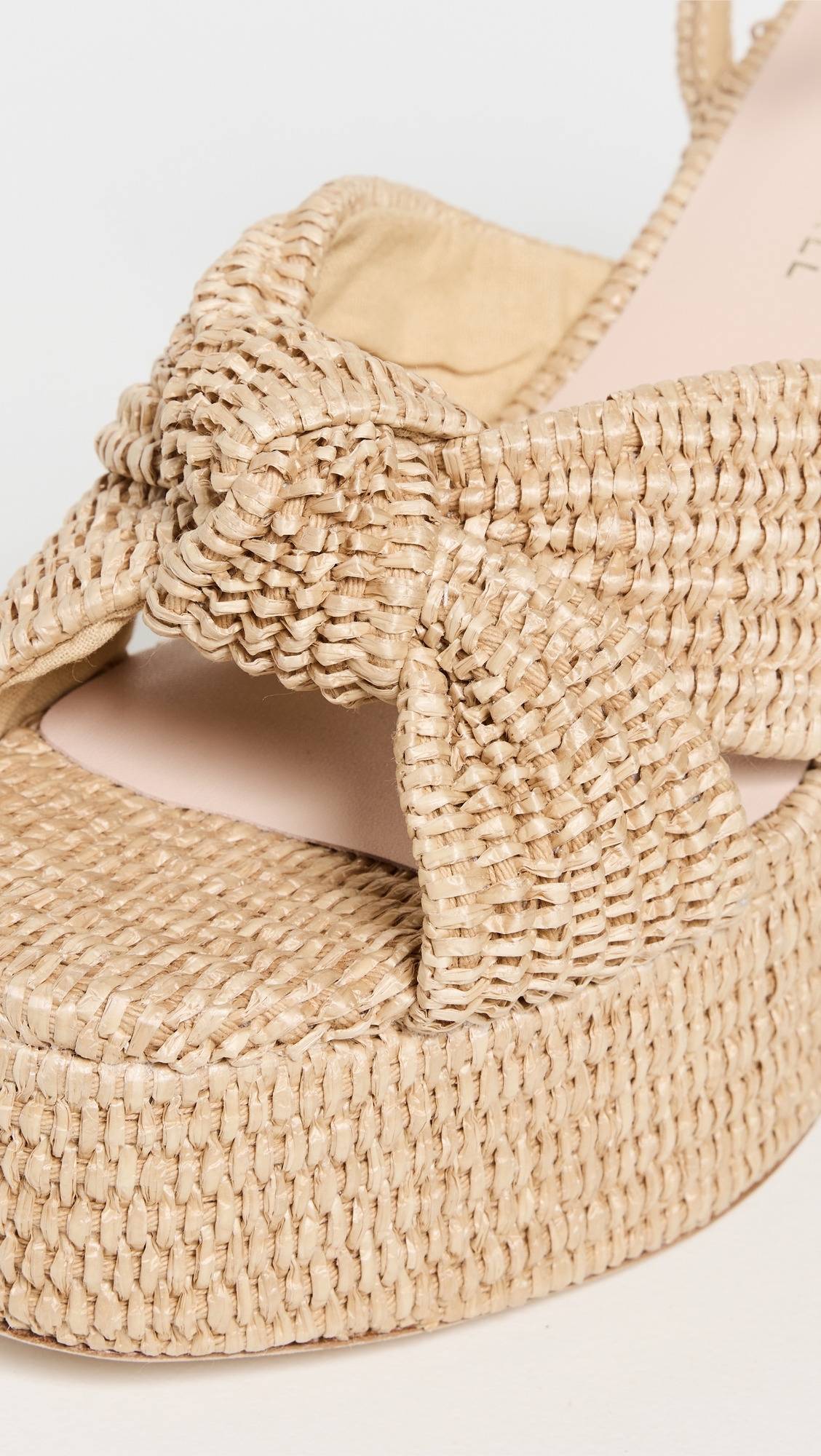 Loeffler Randall Chunky Platform Sandals Natural