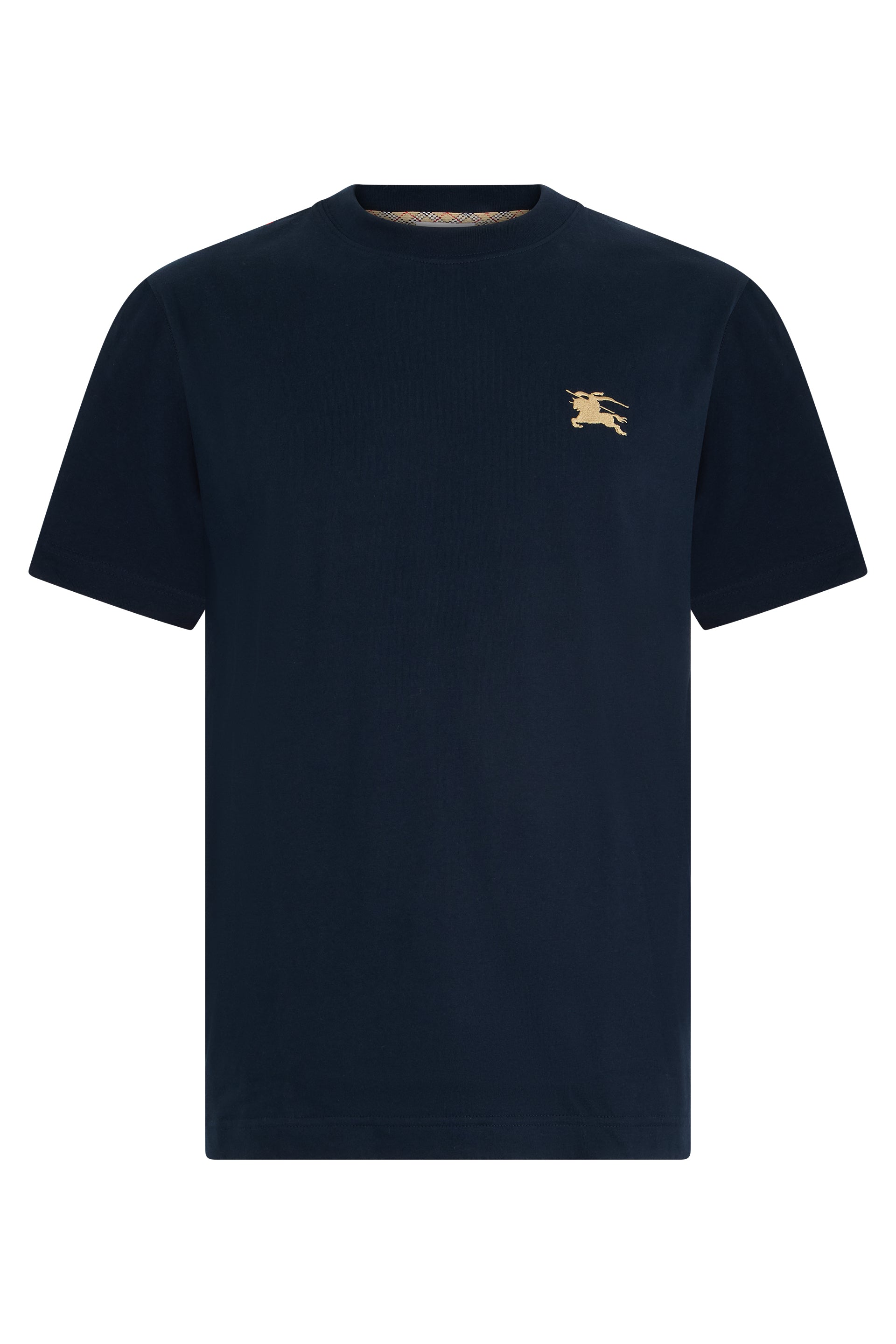Men's Cotton T-Shirt with Embroidered Logo
