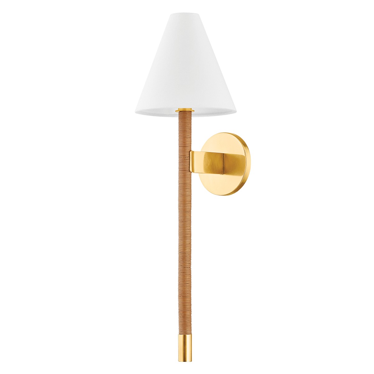 Aged Brass Wall Sconce from the Watkins Collection