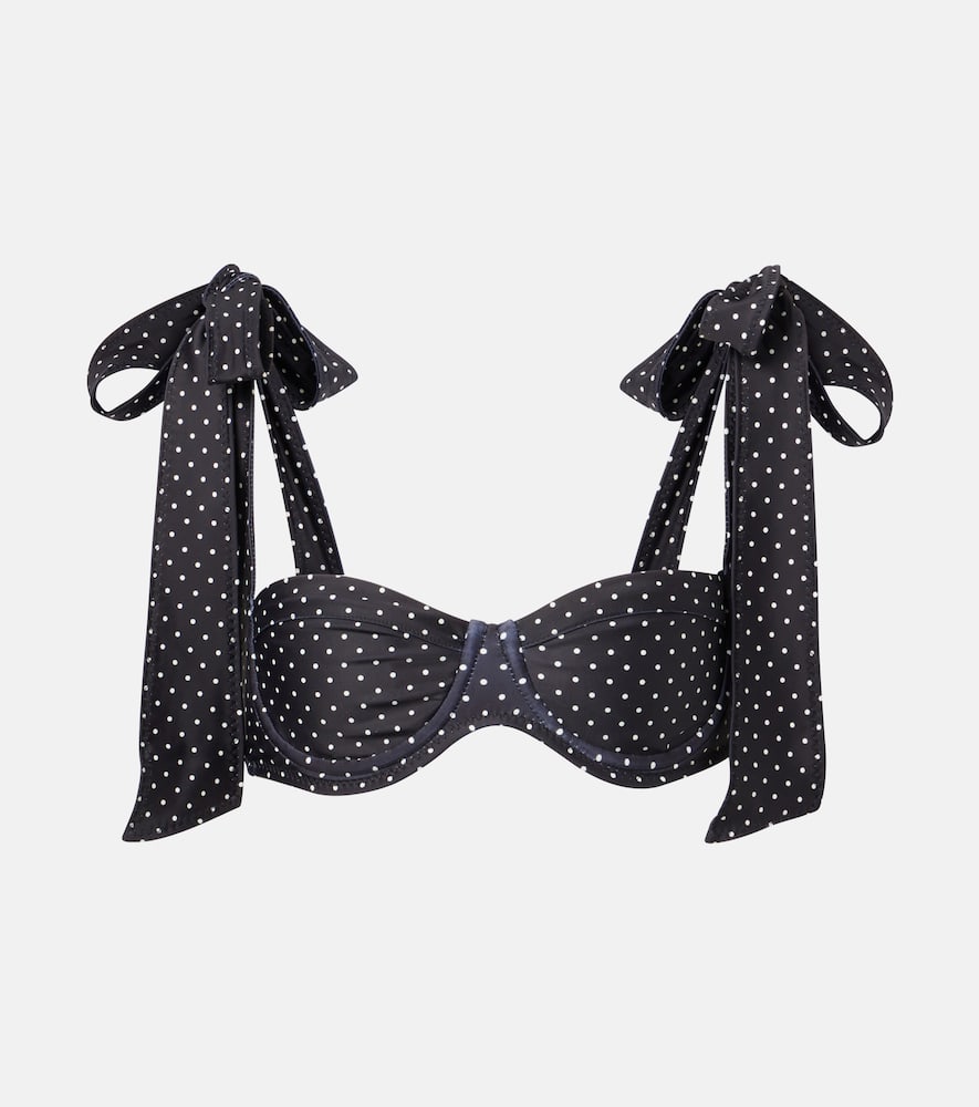 Same Lady polka-dot bikini top