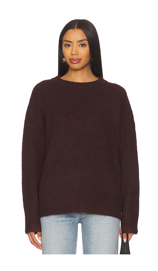 Line & Dot Hart Sweater in Burgundy. S. Also in L