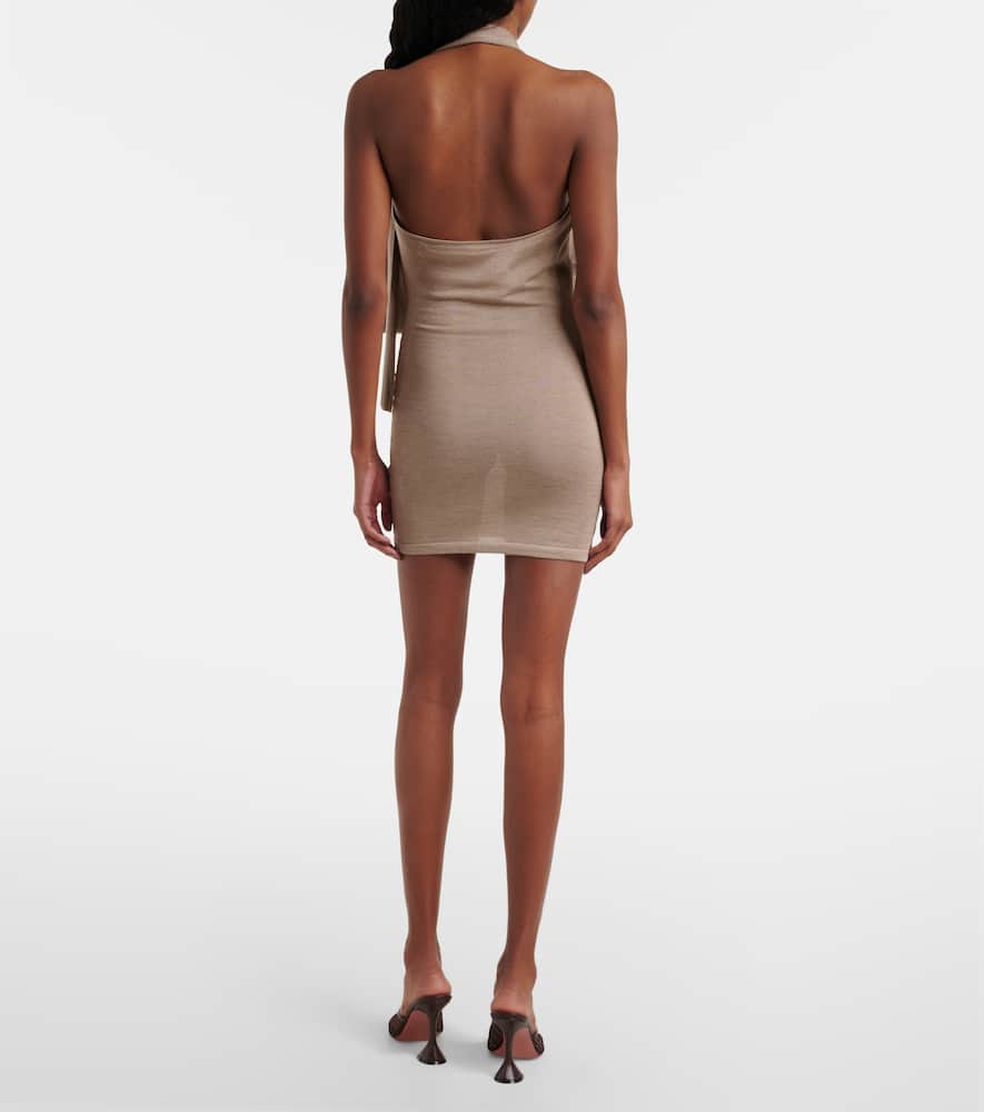 Evo knitted silk and cashmere minidress