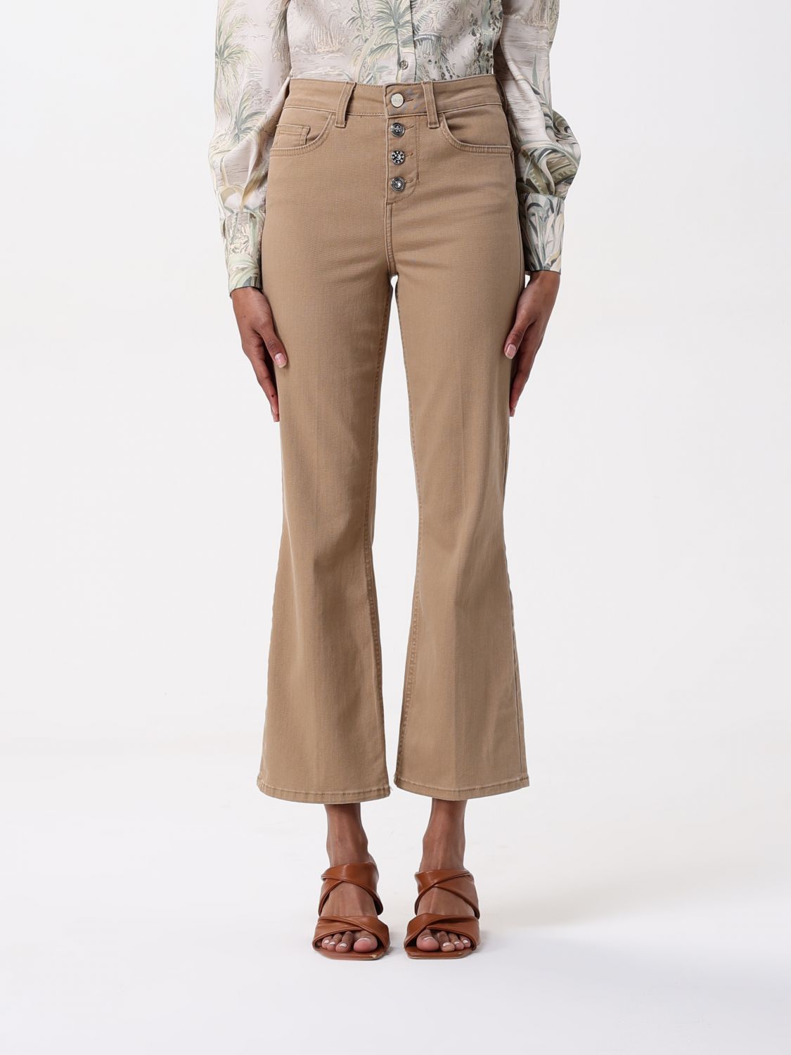 Pants Woman color Beige