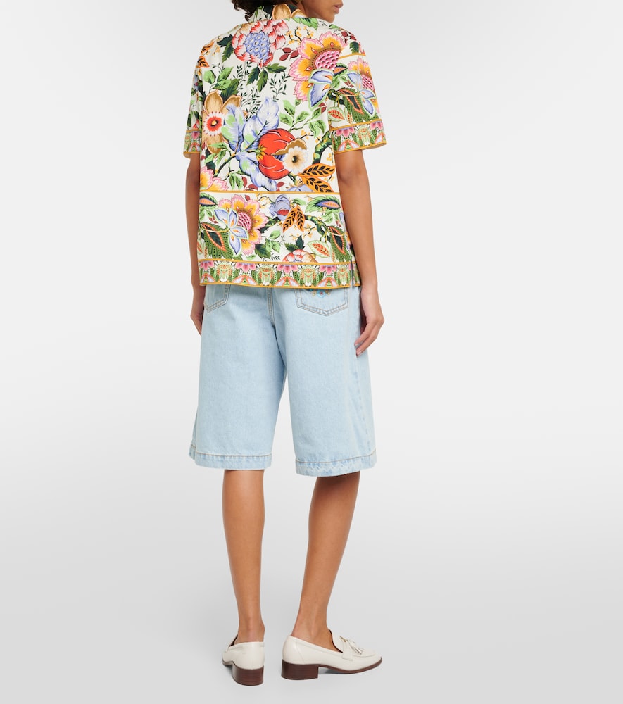 Floral cotton shirt