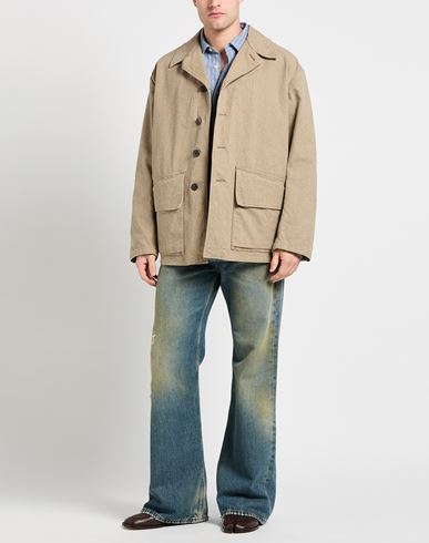 Man Jacket Khaki Size 34 Cotton